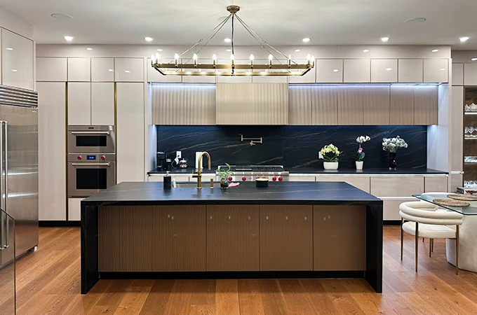 Cuisine sur mesure bois naturel